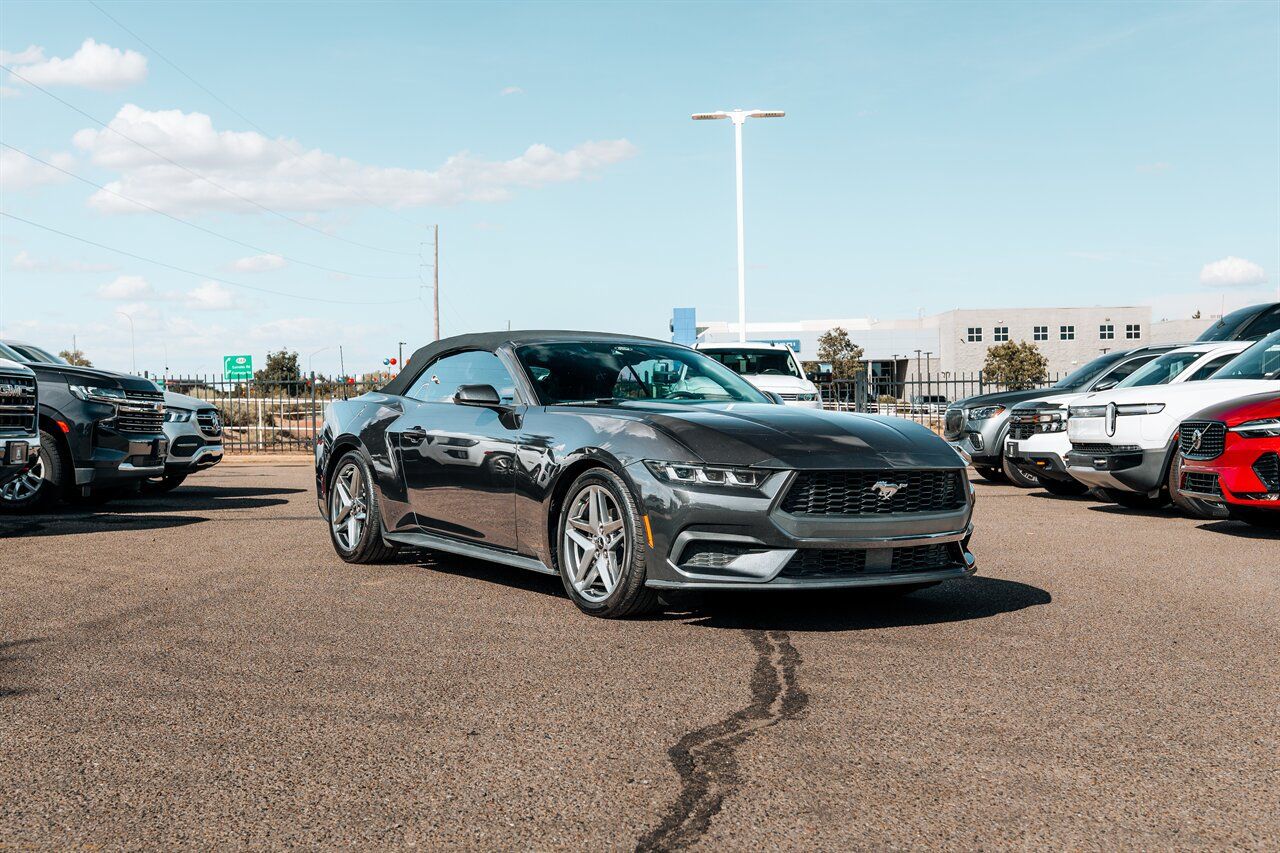 Gray Metallic 2024 Ford Mustang Convertible Rear-Wheel Drive Automatic