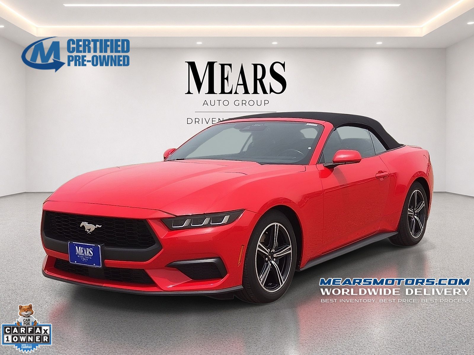 Race Red 2024 Ford Mustang Convertible Rear-Wheel Drive Automatic