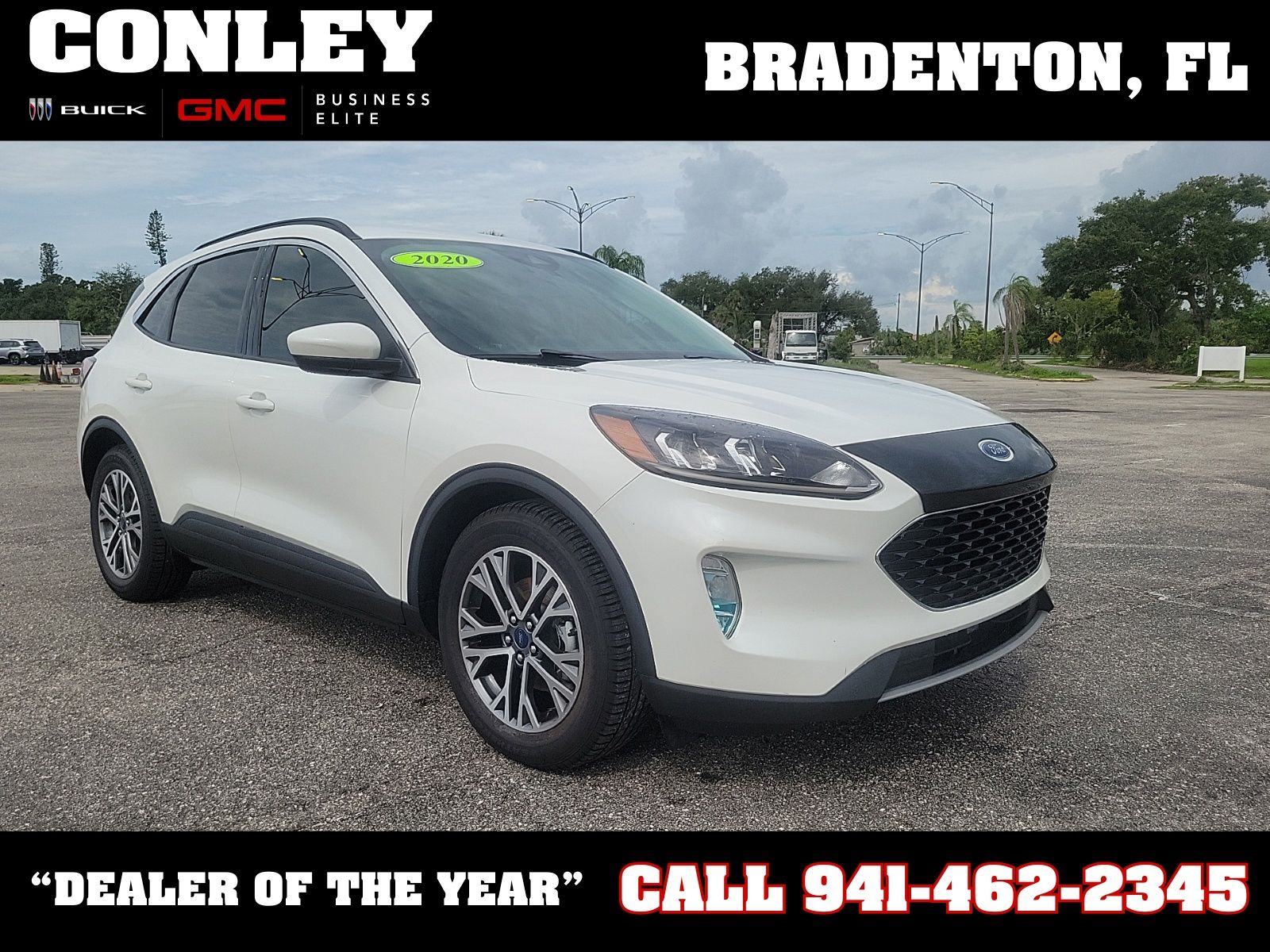 White Metallic 2020 Ford Escape SUV / Crossover Front-Wheel Drive 8-Speed Automatic
