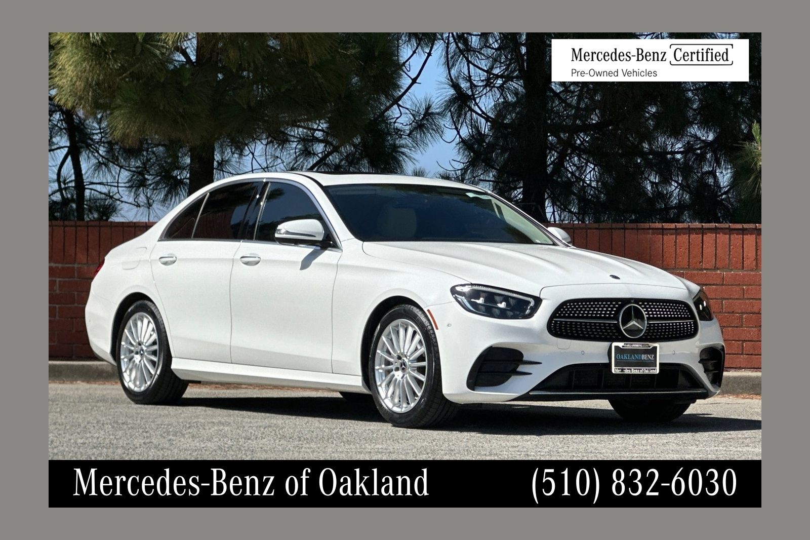Polar White 2021 Mercedes-Benz E-Class Sedan Rear-Wheel Drive 9-Speed Automatic