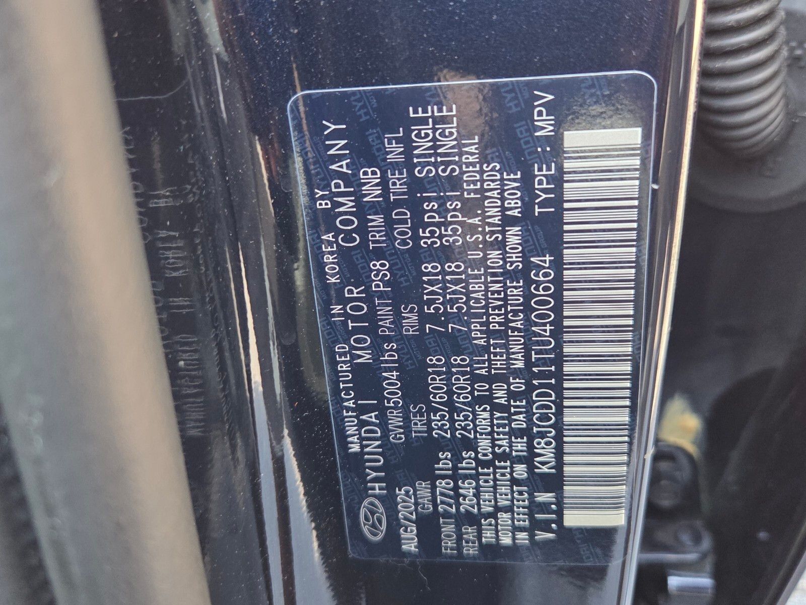 Certified Used 2026 Deep Sea Hyundai SEL Convenience image 6