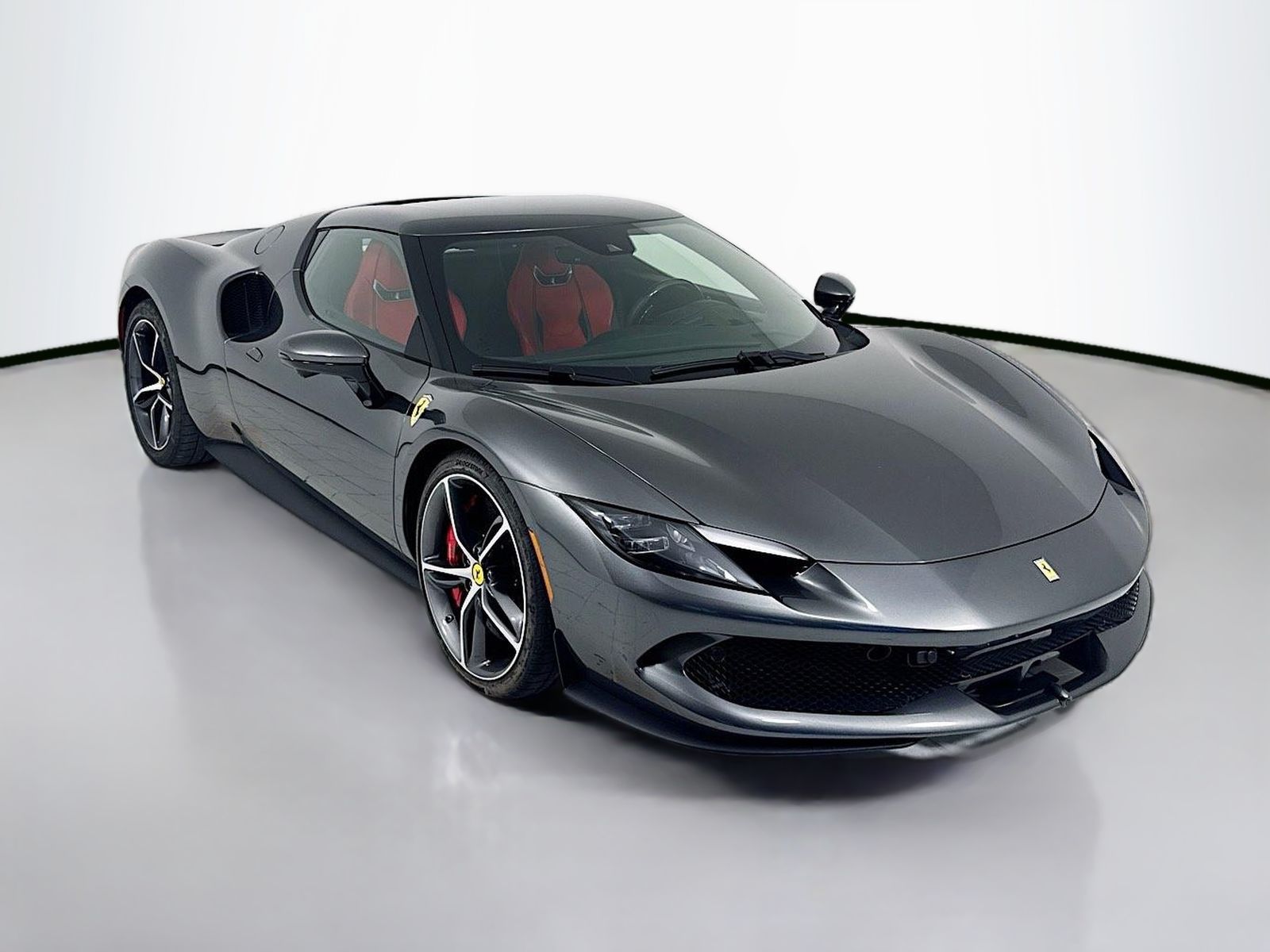 Grigio Silverstone Metallic 2023 Ferrari 296 GTB Coupe Rear-Wheel Drive 8-Speed Dual Clutch