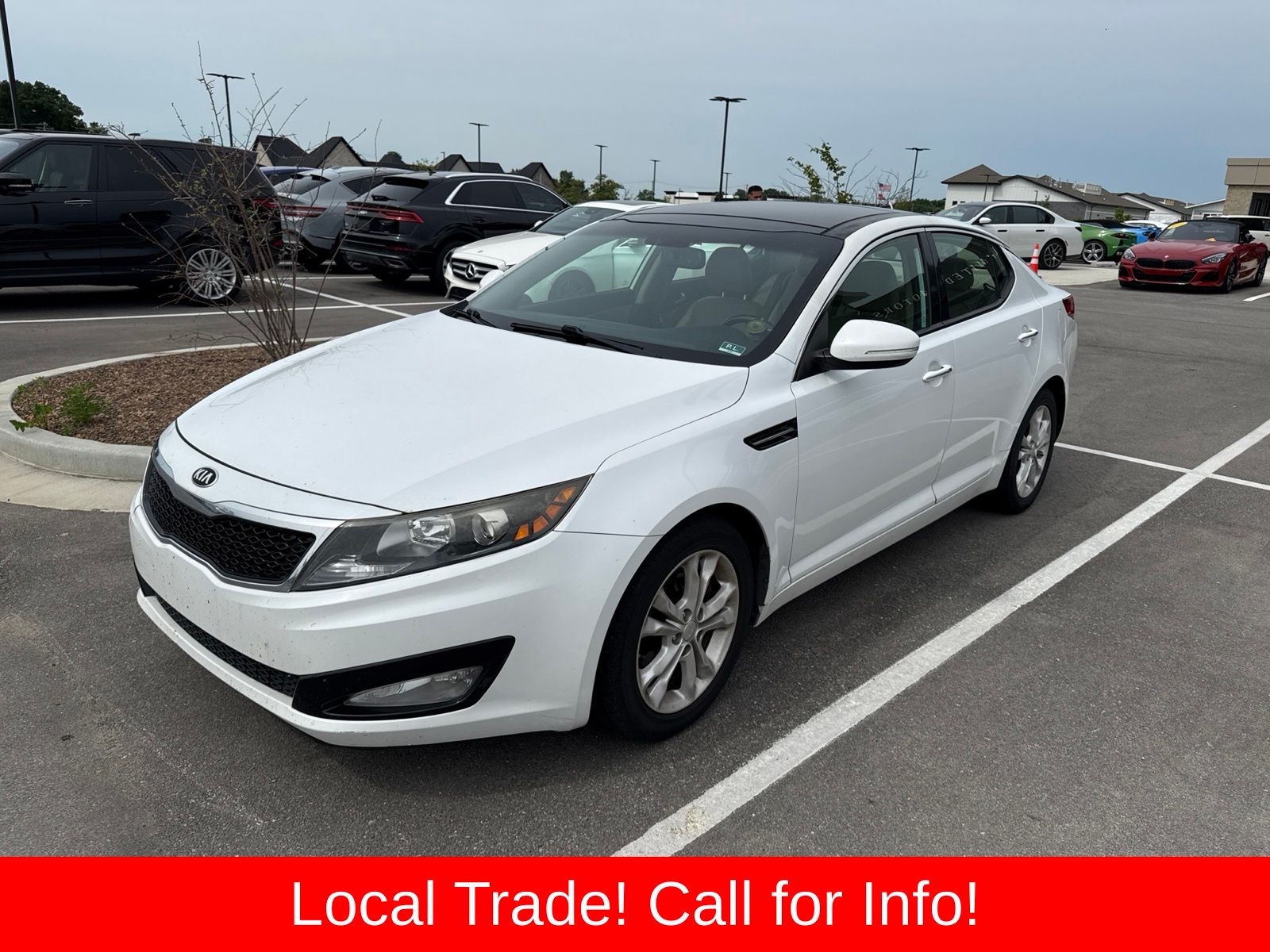 Snow White Pearl 2013 Kia Optima Sedan Front-Wheel Drive 6-Speed Automatic