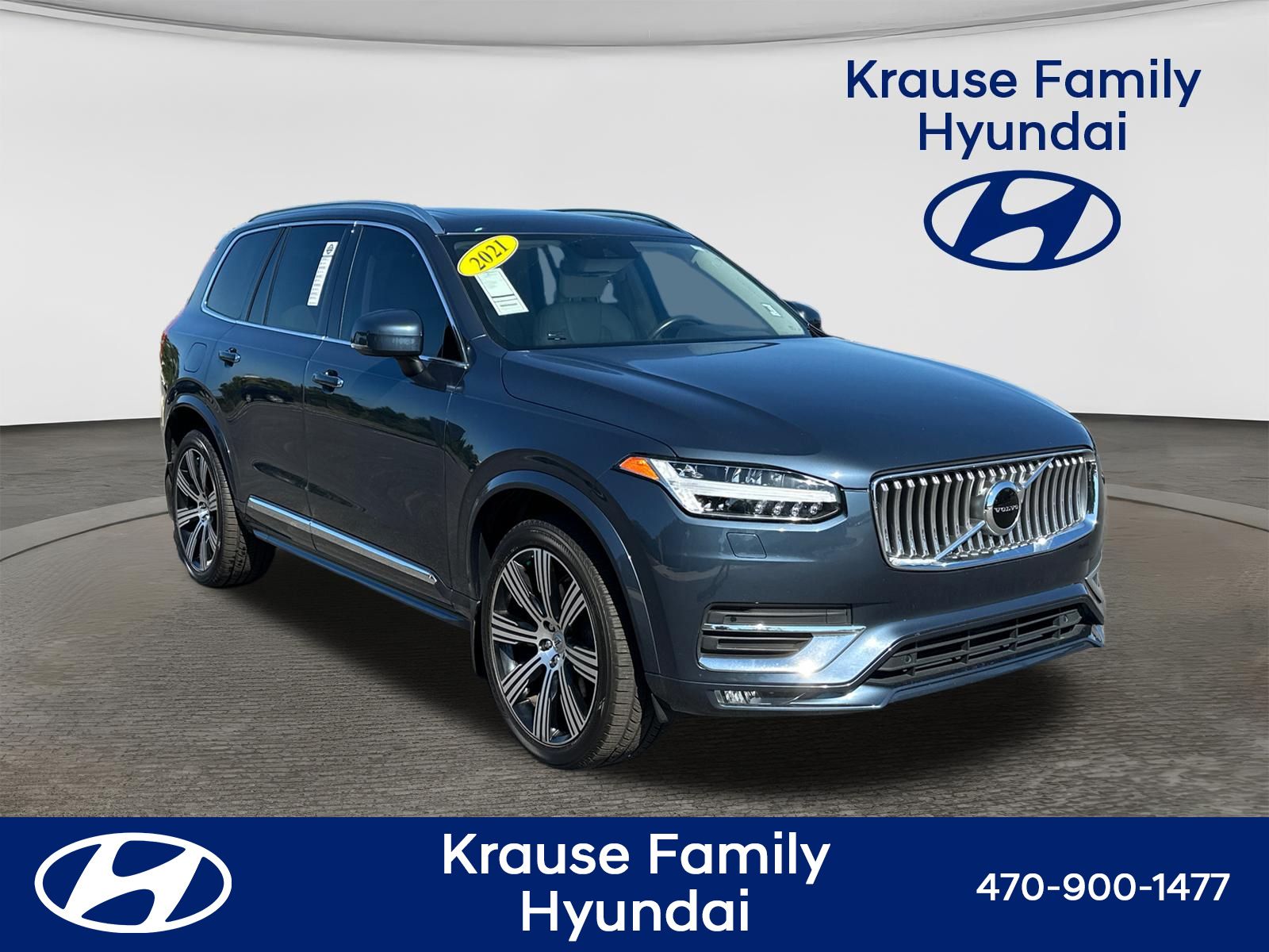Denim Blue Metallic 2021 Volvo XC90 SUV / Crossover All-Wheel Drive Automatic