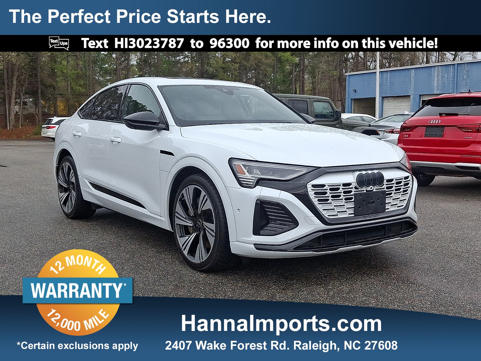 Glacier White Metallic 2024 Audi Q8 e-tron Sportback quattro Prestige S line AWD Sedan All-Wheel Drive 1-Speed Dual Clutch