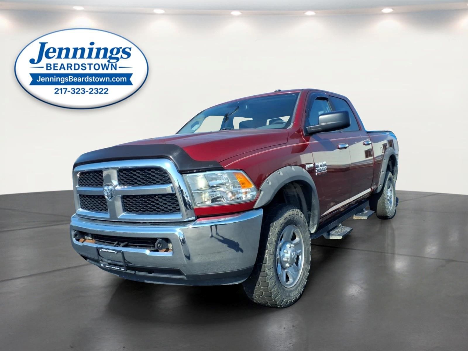 Deep Cherry Red Crystal 2014 RAM 2500 Pickup Truck Four-Wheel Drive 6-Speed Automatic