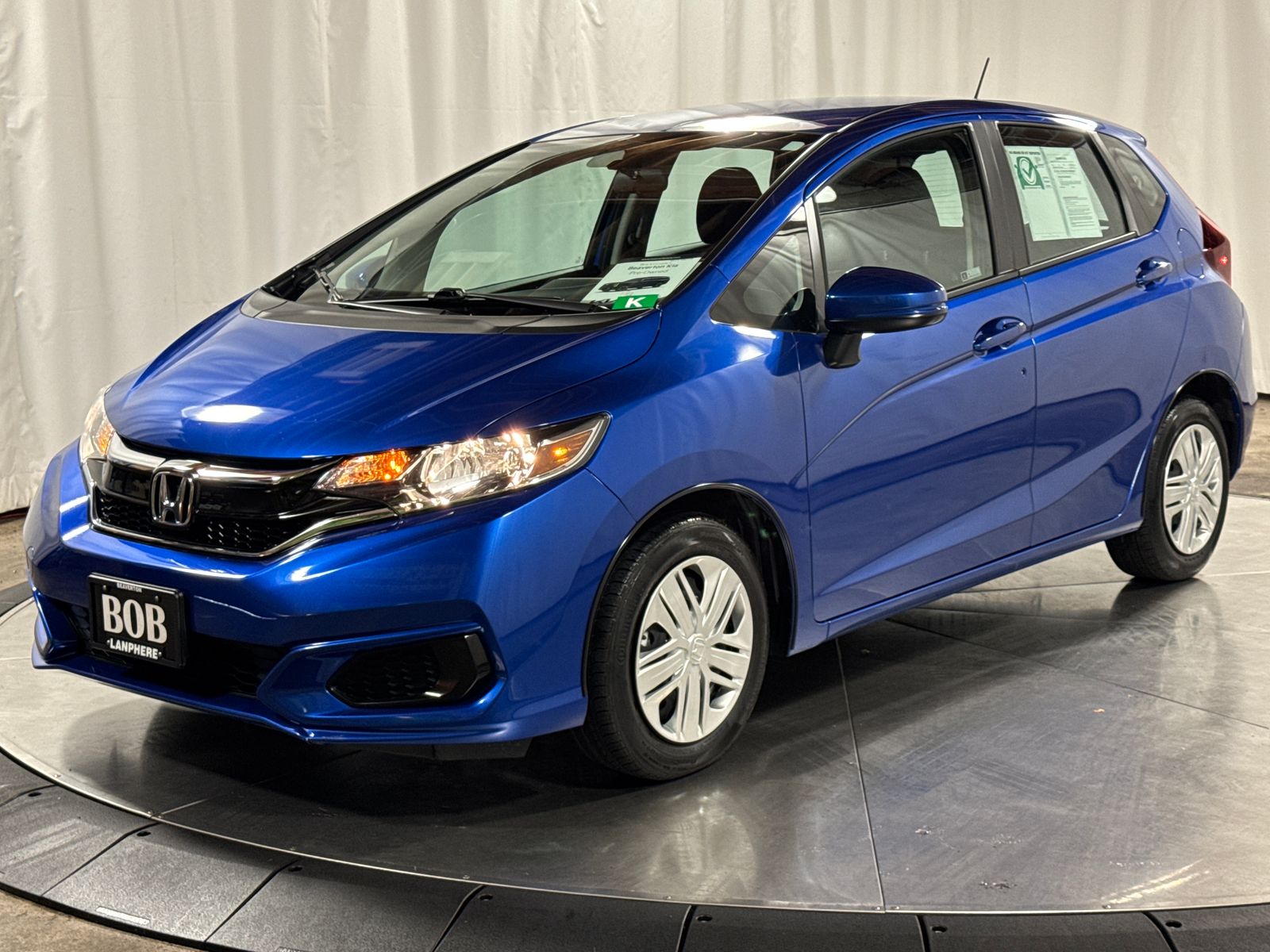 Blue 2020 Honda Fit Hatchback Front-Wheel Drive Continuously Variable Transmission