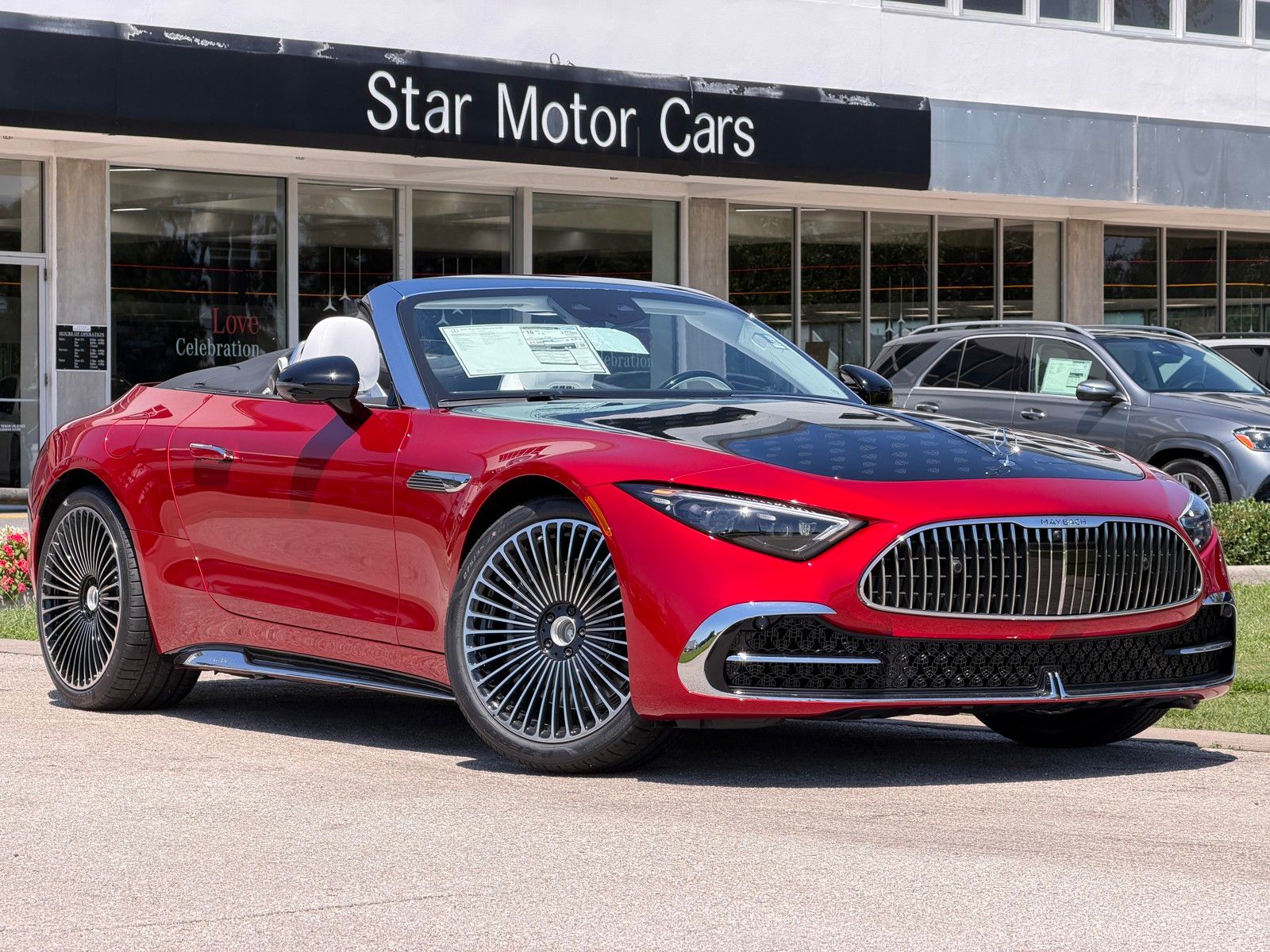 MANUFAKTUR Garnet Red Metallic (Red Ambiance) 2026 Mercedes-Benz SL-Class Mercedes-Maybach SL 680 Monogram Series 4MATIC Convertible All-Wheel Drive 9-Speed Automatic
