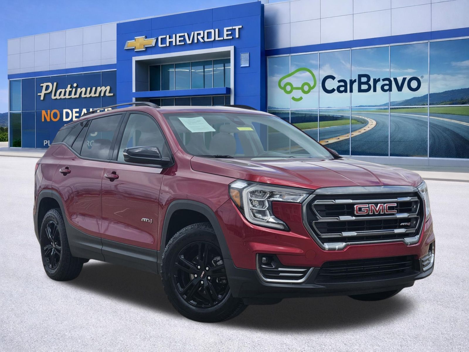 Volcanic Red Tintcoat 2023 GMC Terrain AT4 AWD SUV / Crossover All-Wheel Drive 9-Speed Automatic