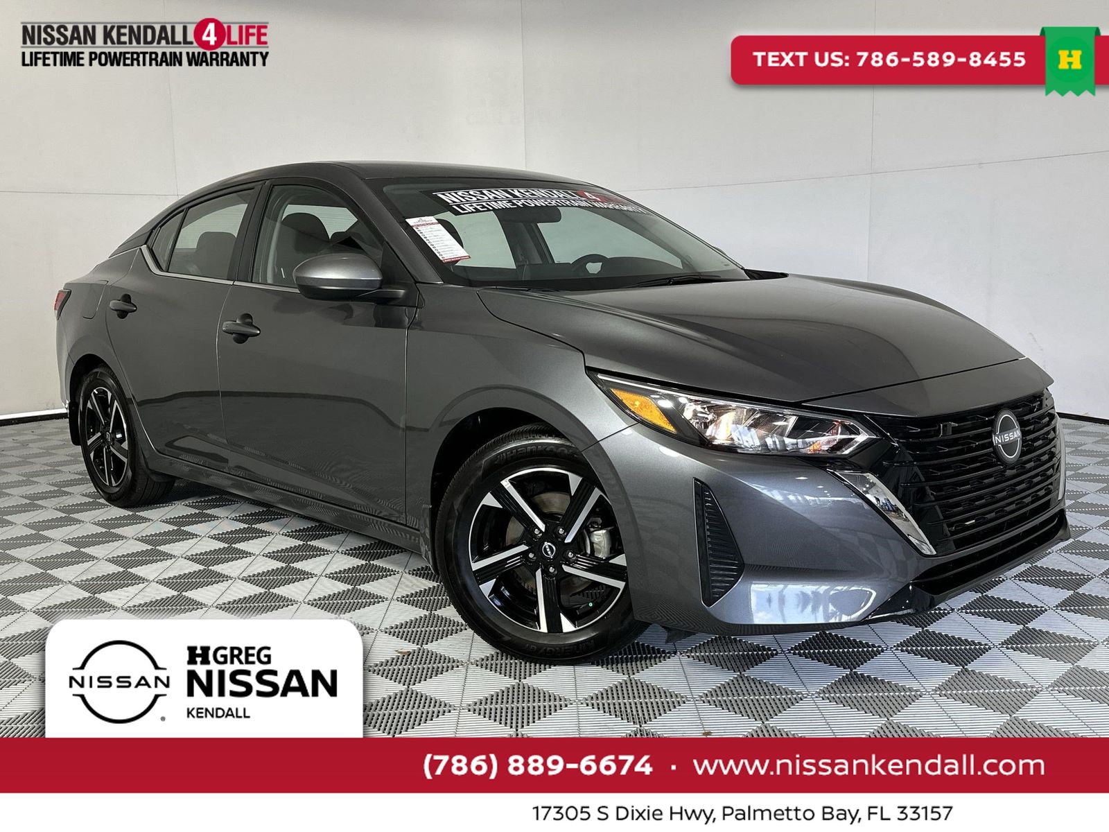 Gray (Gun Metallic) 2025 Nissan Sentra Sedan Front-Wheel Drive Continuously Variable Transmission
