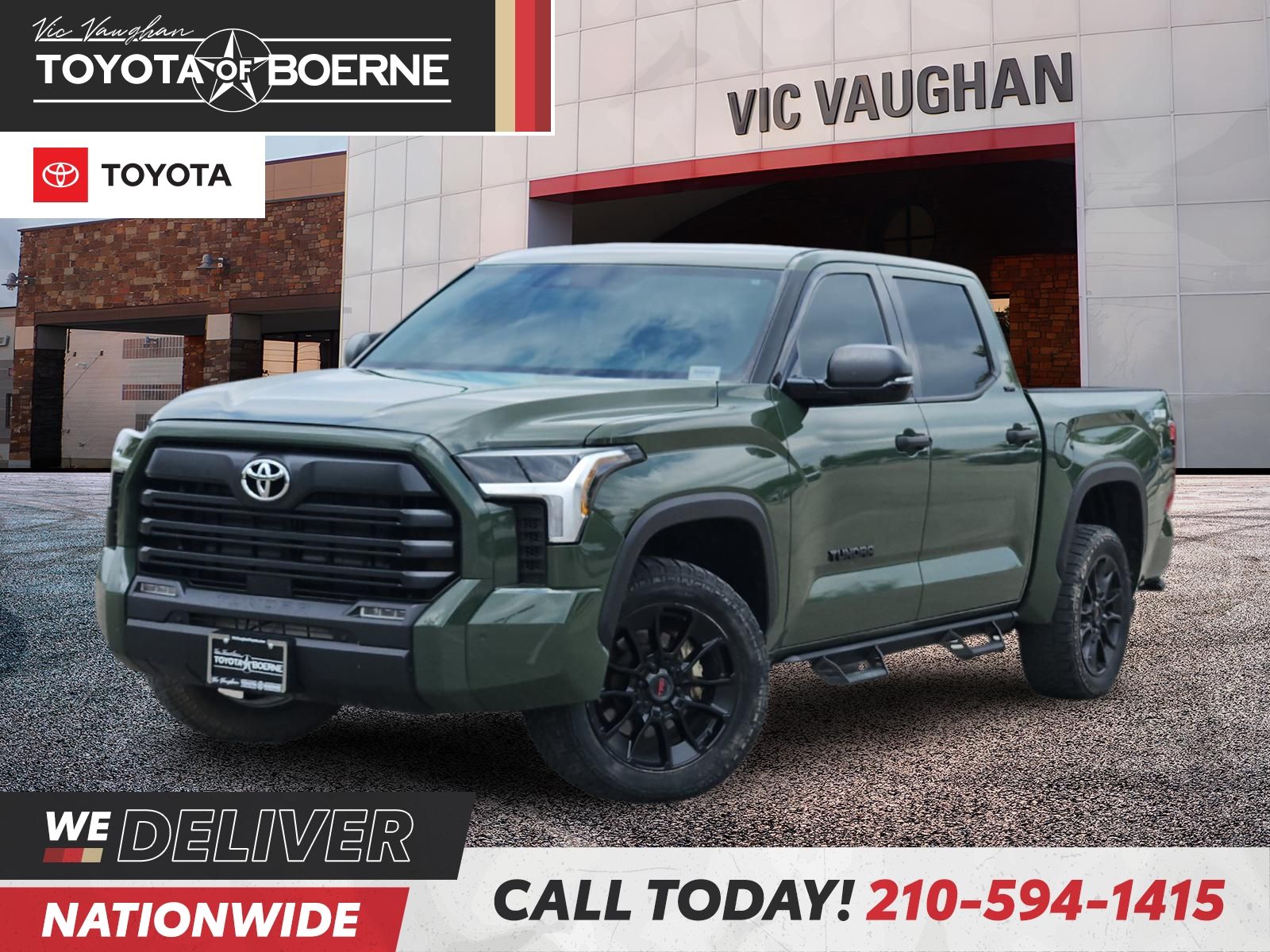 Army Green 2023 Toyota Tundra Pickup Truck Four-Wheel Drive Automatic