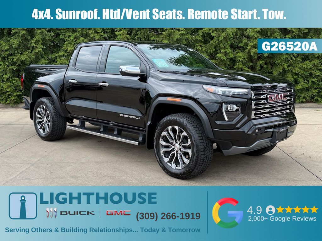Onyx Black 2025 GMC Canyon Pickup Truck Four-Wheel Drive 8-Speed Automatic