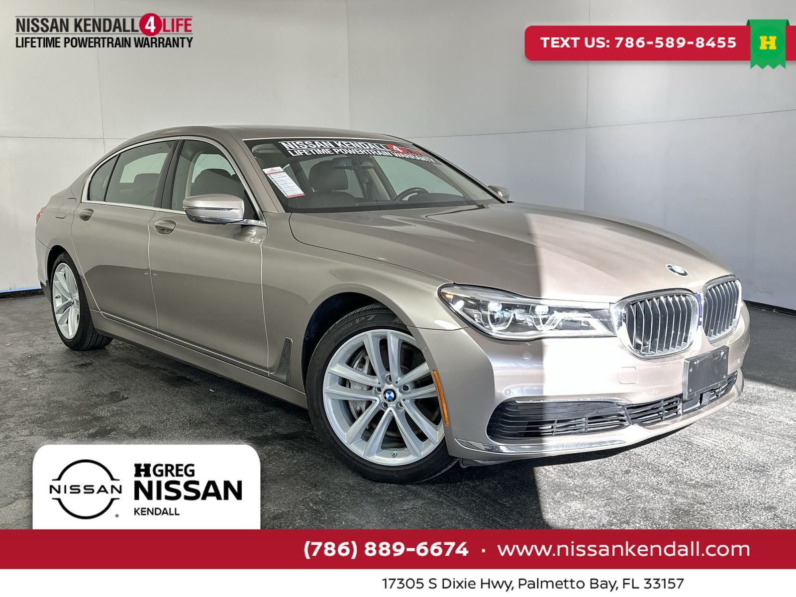 Cashmere Silver Metallic 2019 BMW 7 Series 750i xDrive AWD Sedan All-Wheel Drive 8-Speed Automatic