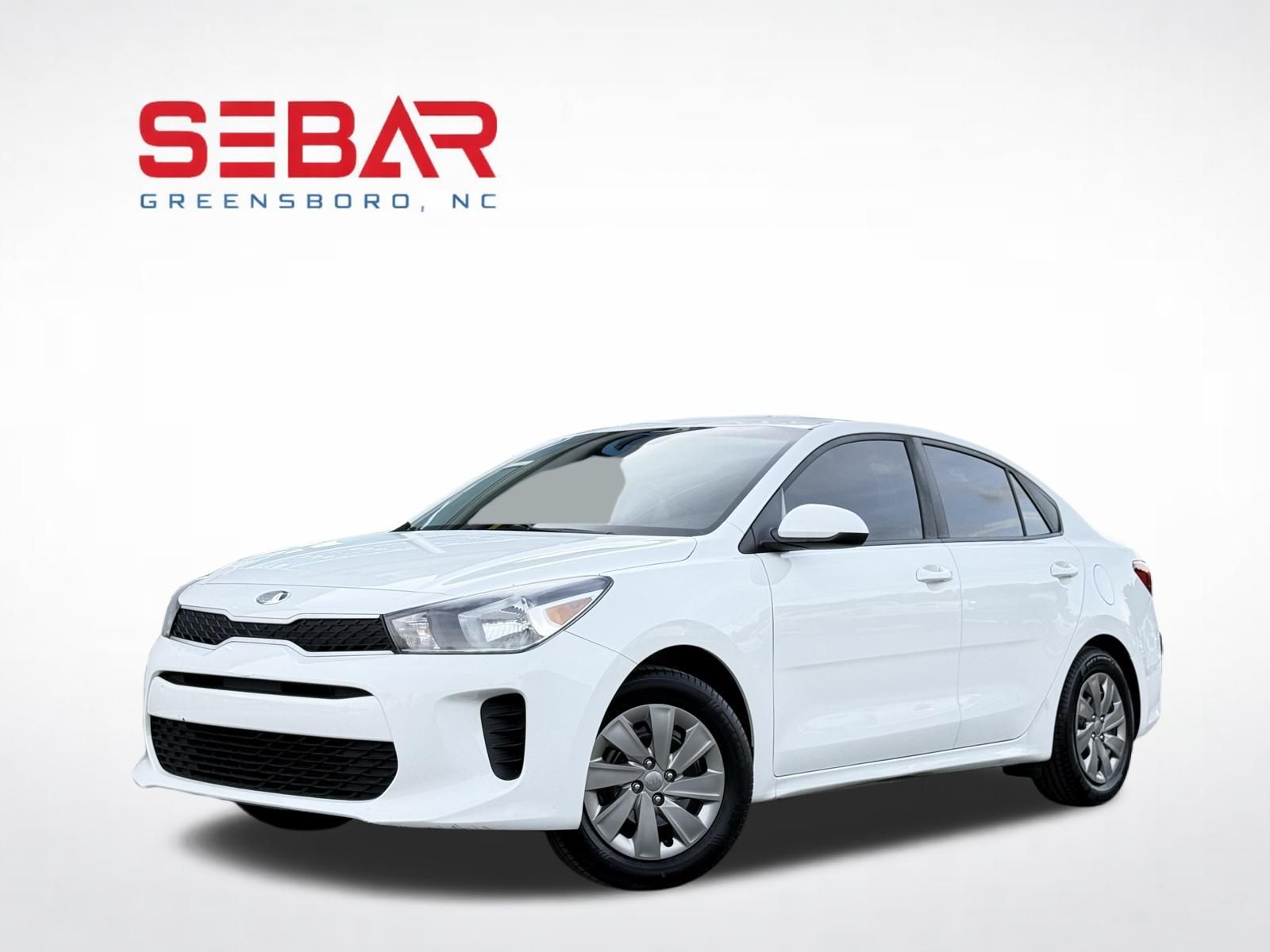 Clear White 2019 Kia Rio S FWD Sedan Front-Wheel Drive 6-Speed Automatic