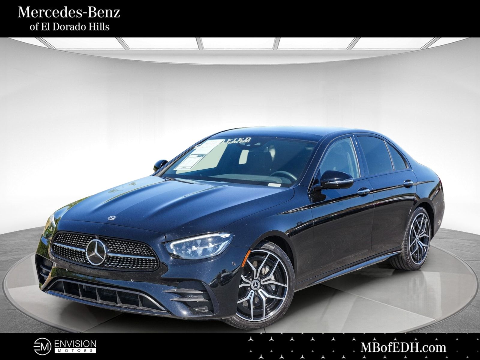 Black 2022 Mercedes-Benz E-Class E 350 RWD Sedan Rear-Wheel Drive 9-Speed Automatic