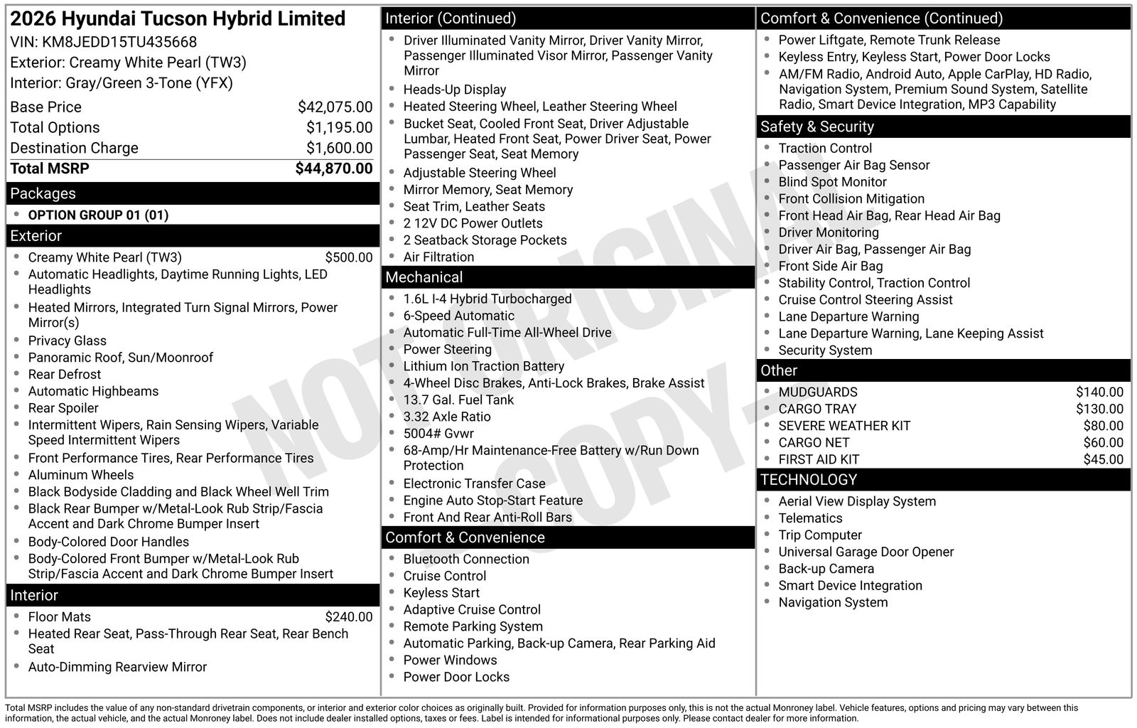 2026 Hyundai Tucson Limited HEV AWD's photo