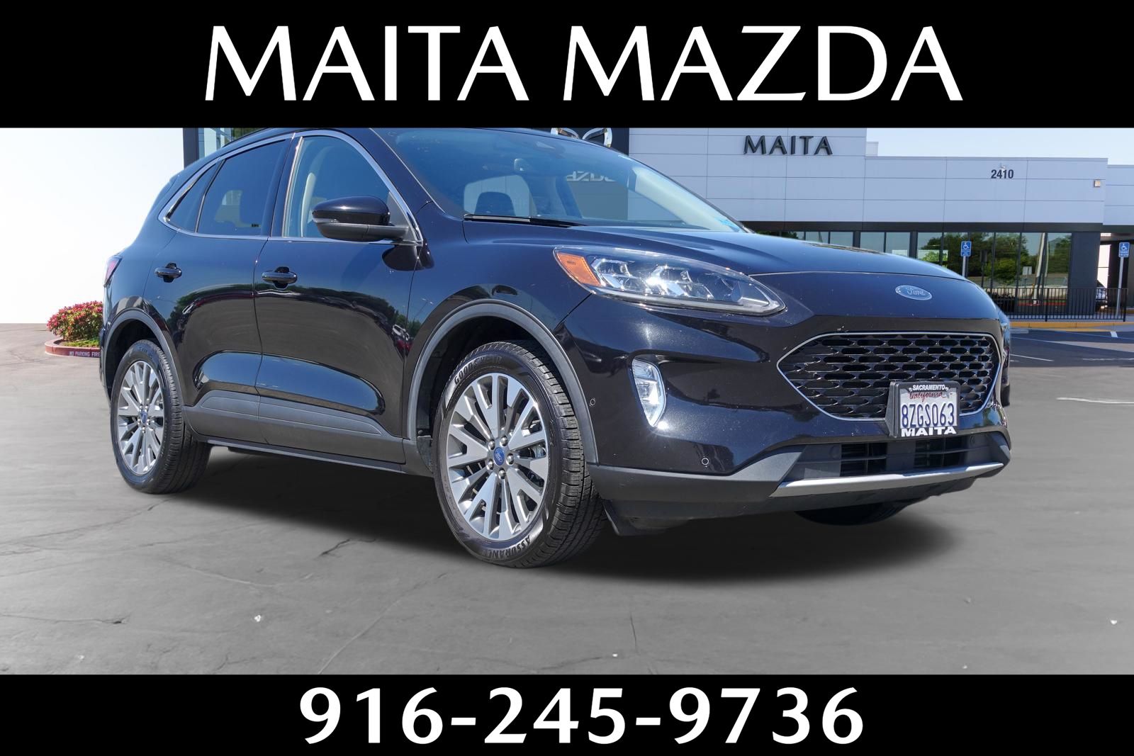 Black Metallic 2020 Ford Escape SUV / Crossover All-Wheel Drive 8-Speed Automatic