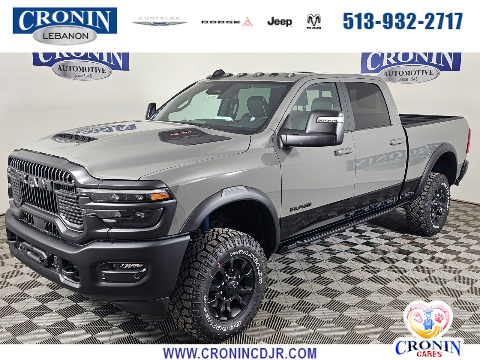 Ceramic Gray Clearcoat 2026 RAM 2500 Power Wagon Crew Cab 4WD Pickup Truck Four-Wheel Drive 8-Speed Automatic