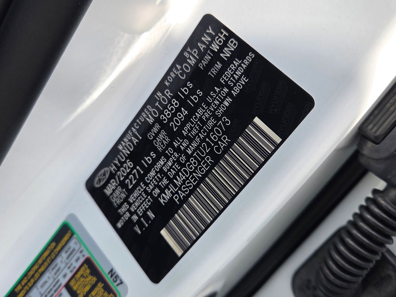 New 2026 White HYUNDAI SEL Sport image 17