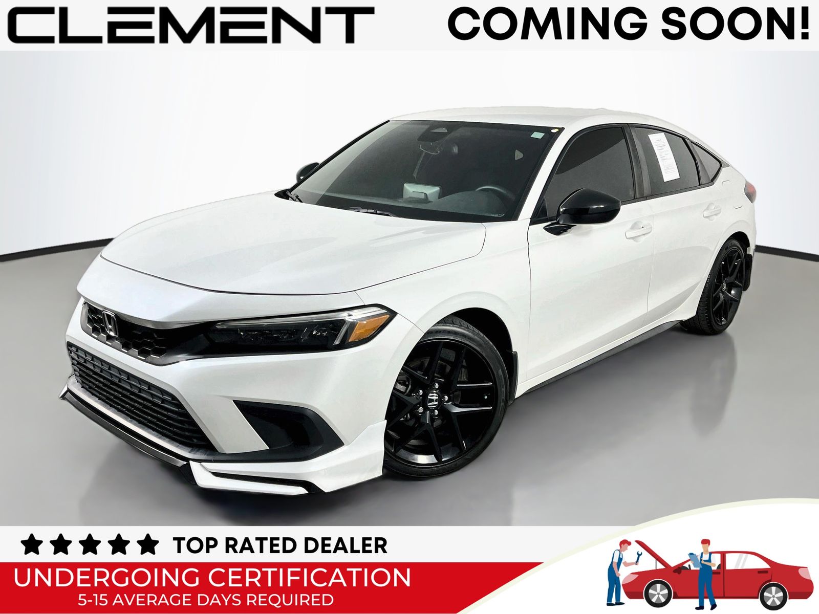 Platinum White Pearl 2023 Honda Civic Hatchback Hatchback Front-Wheel Drive Continuously Variable Transmission