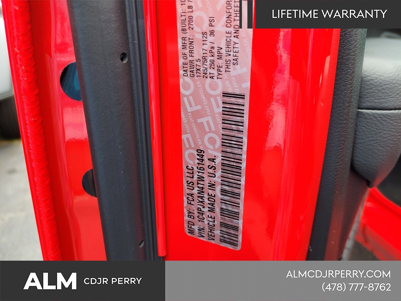 New 2026 Firecracker Red Clear-Coat Exterior Paint Jeep Sport image 20