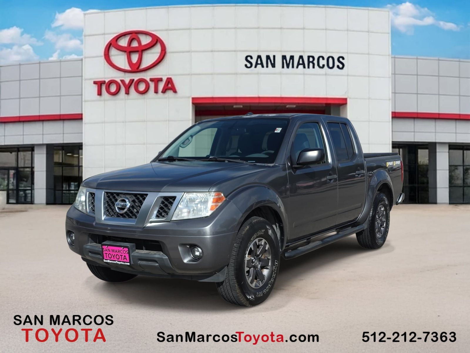 Gray (Gun Metallic) 2016 Nissan Frontier Pickup Truck 4X2 5-Speed Automatic Overdrive