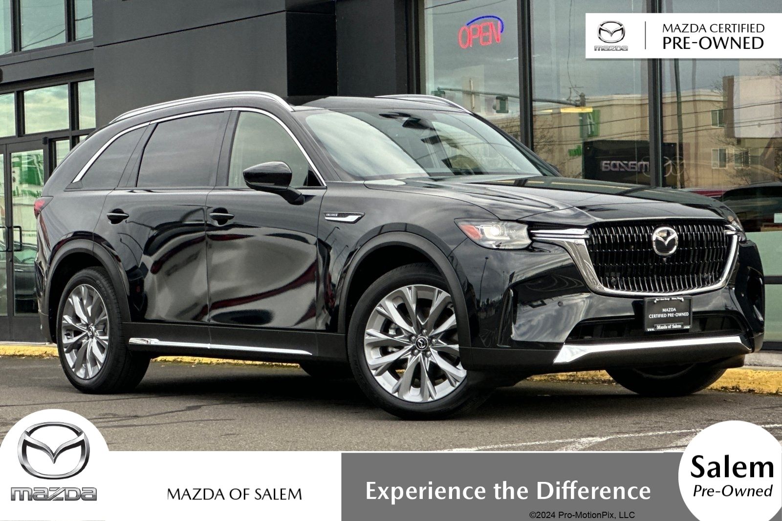 Jet Black 2025 Mazda CX-90 3.3 Turbo Premium Plus AWD SUV / Crossover All-Wheel Drive 8-Speed Automatic