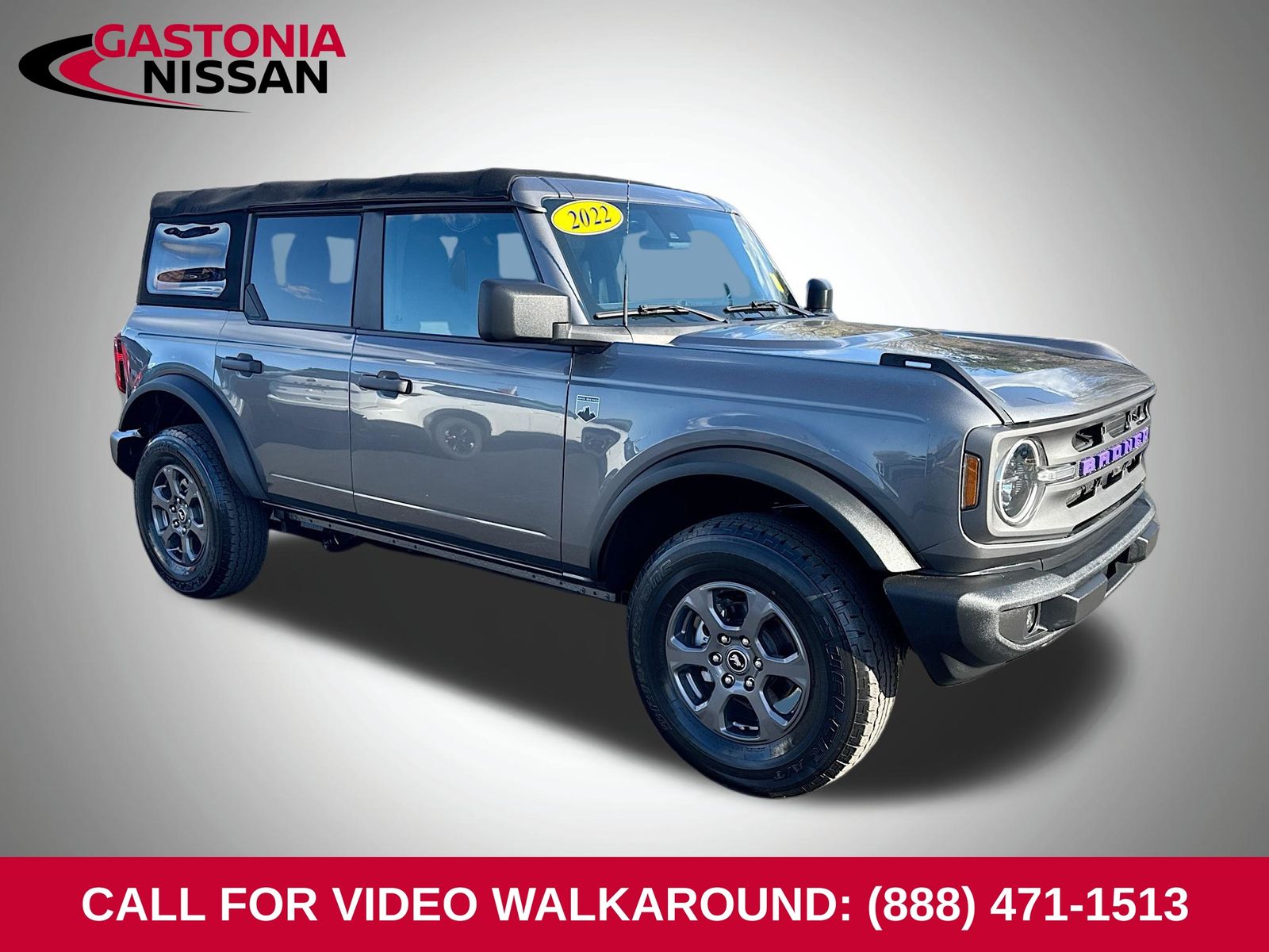 Gray Metallic 2022 Ford Bronco Big Bend 4-Door 4WD SUV / Crossover Four-Wheel Drive 7-Speed Manual