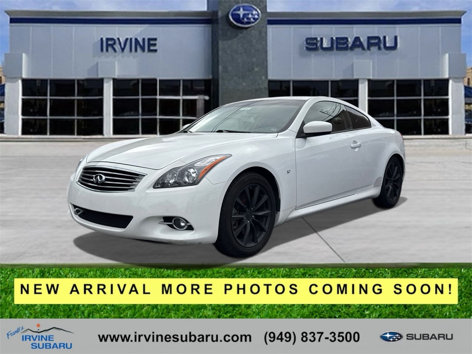 Moonlight White 2014 INFINITI Q60 Premium Coupe RWD Coupe 7-Speed Automatic