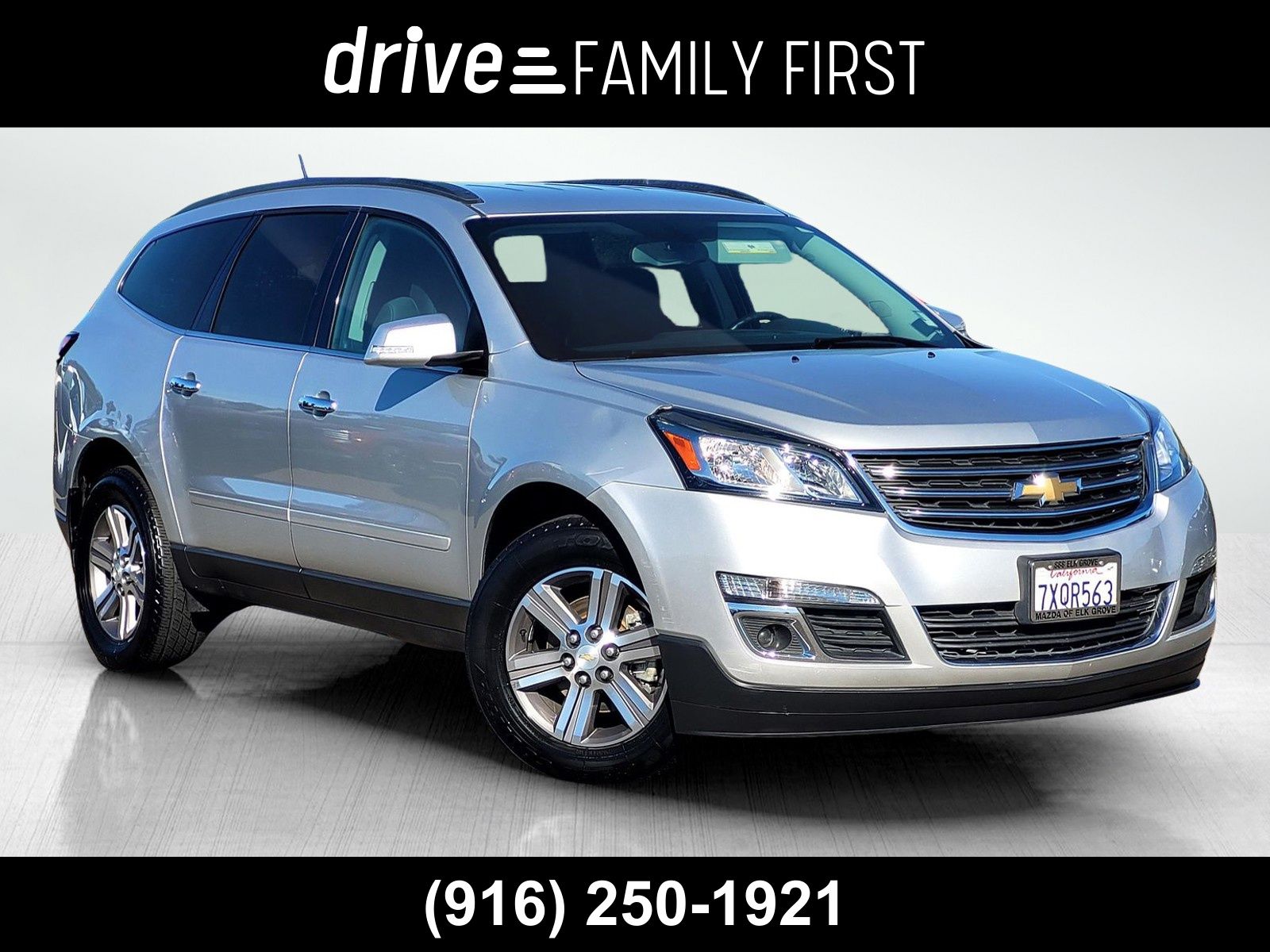 Silver Ice Metallic 2016 Chevrolet Traverse SUV / Crossover All-Wheel Drive 6-Speed Automatic