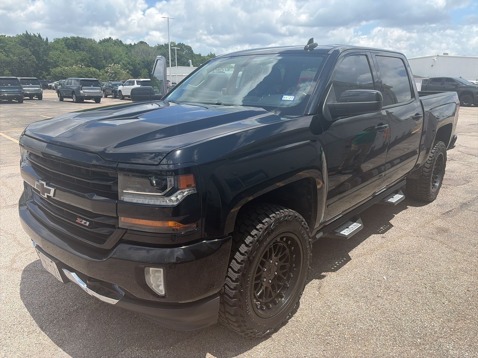 Black 2018 Chevrolet Silverado 1500 LT Crew Cab 4WD Pickup Truck Four-Wheel Drive 6-Speed Automatic Overdrive