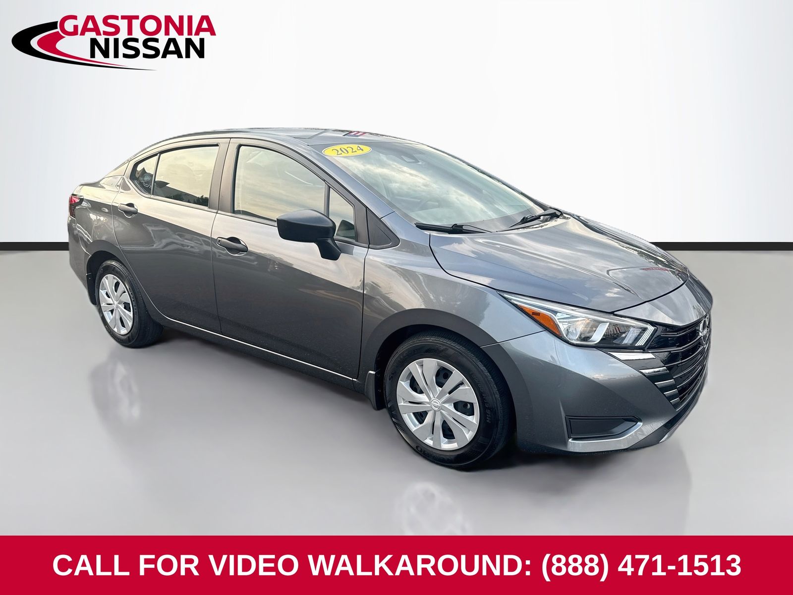 Gray (Gun Metallic) 2024 Nissan Versa Sedan Front-Wheel Drive Continuously Variable Transmission