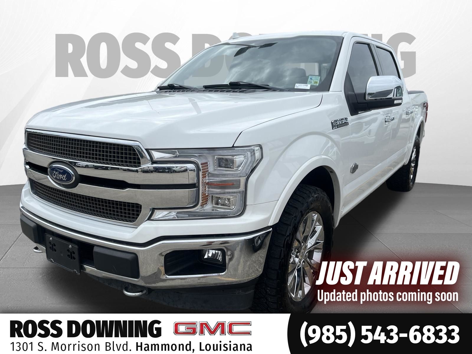 White Metallic 2020 Ford F-150 Pickup Truck Four-Wheel Drive Automatic