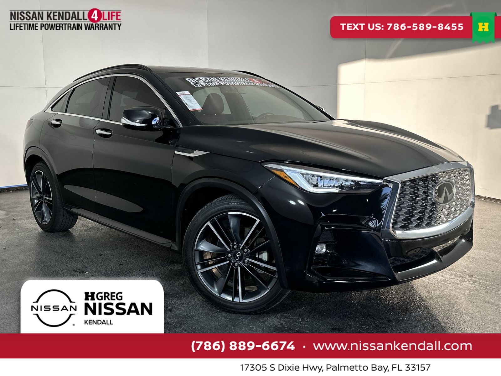 Black Obsidian 2025 INFINITI QX55 Sensory AWD SUV / Crossover All-Wheel Drive Continuously Variable Transmission