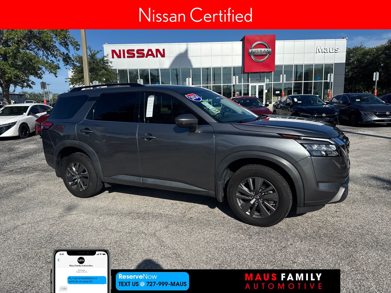 Gray (Gun Metallic) 2024 Nissan Pathfinder SUV / Crossover Front-Wheel Drive 9-Speed Automatic