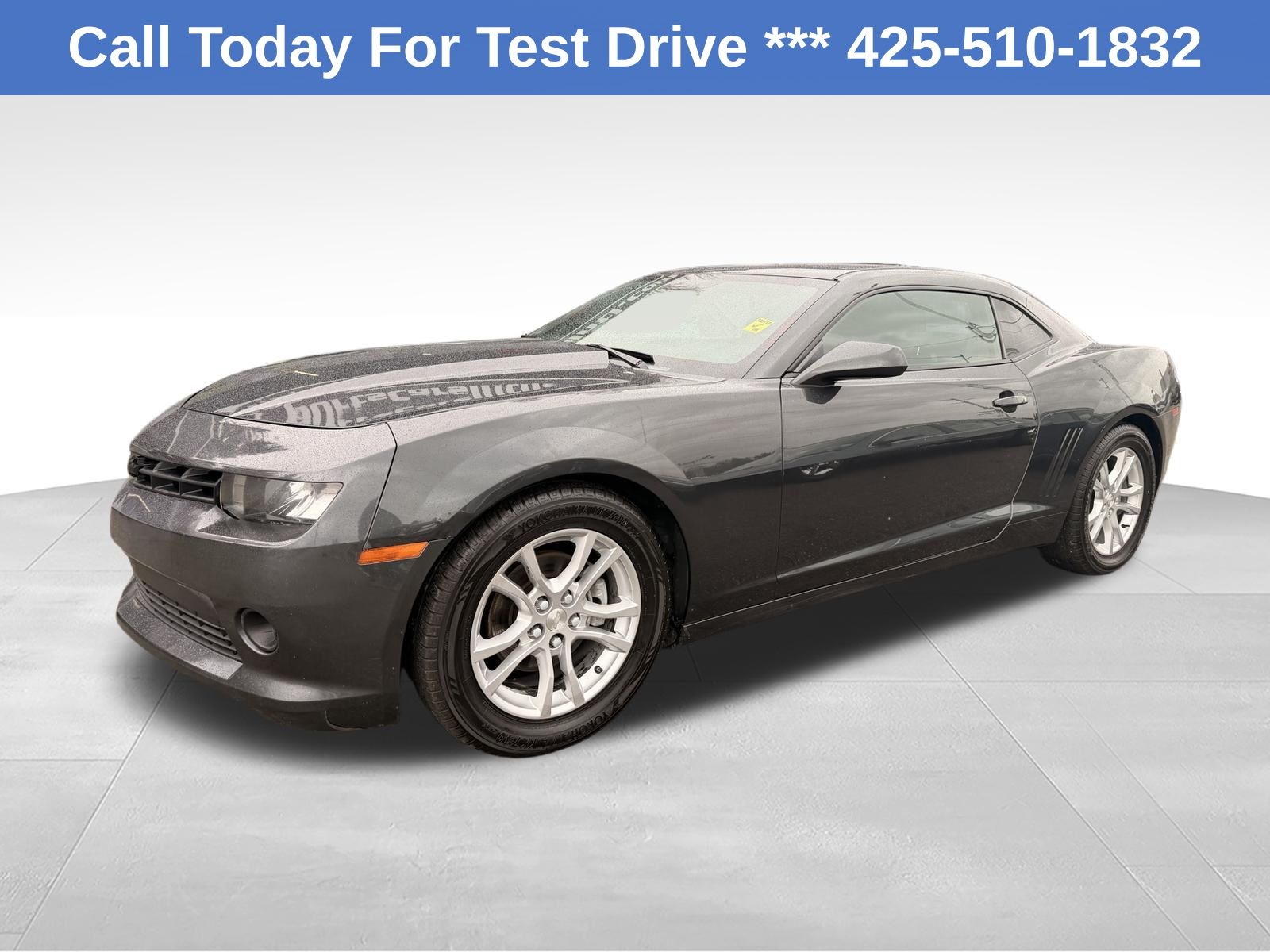 Ashen Gray Metallic 2014 Chevrolet Camaro Coupe Rear-Wheel Drive 6-Speed Manual