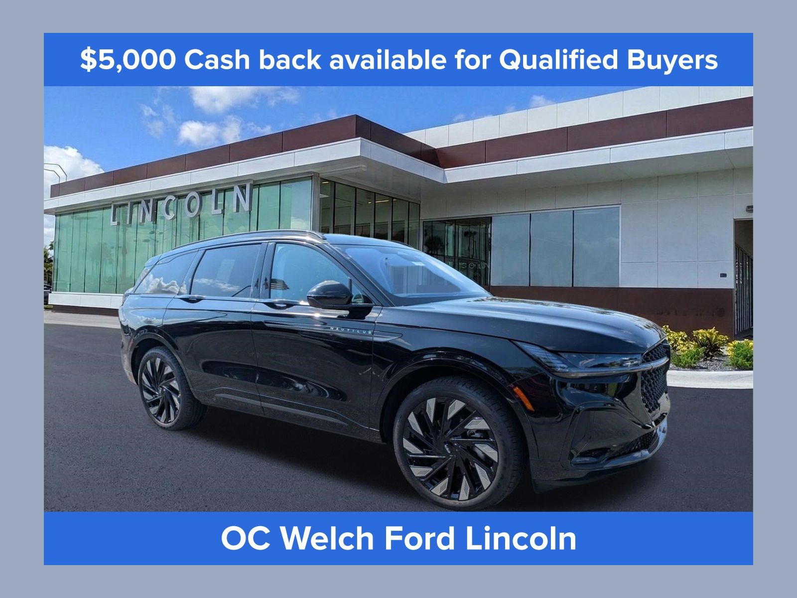 Black Metallic 2026 Lincoln Nautilus SUV / Crossover All-Wheel Drive 8-Speed Automatic