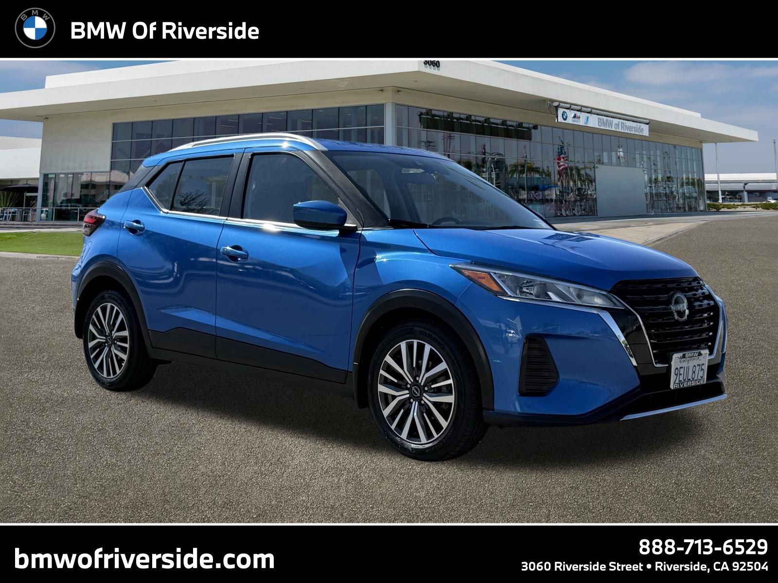 Electric Blue Metallic 2023 Nissan Kicks SV FWD SUV / Crossover Front-Wheel Drive Continuously Variable Transmission
