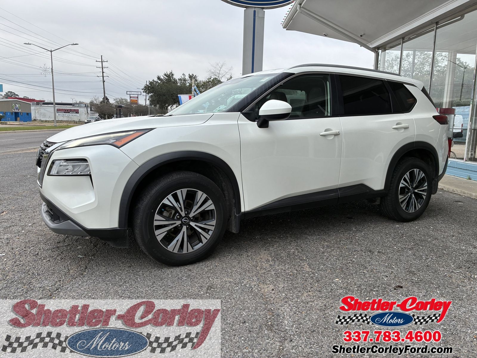 Pearl White Tricoat 2023 Nissan Rogue SV FWD SUV / Crossover Front-Wheel Drive Continuously Variable Transmission