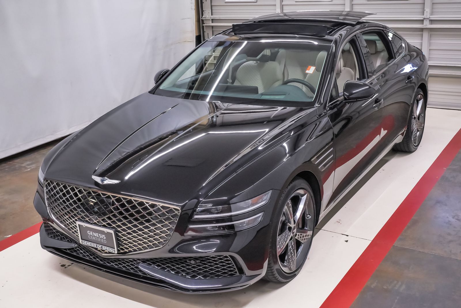 Vik Black 2024 Genesis G80 Sedan All-Wheel Drive 8-Speed Automatic