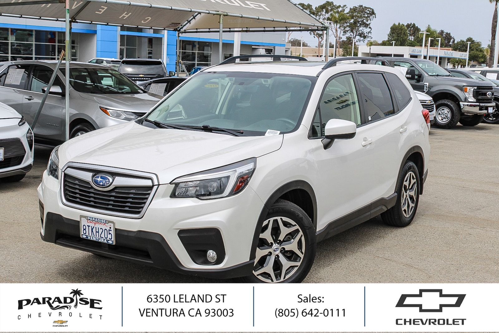 Crystal White Pearl 2021 Subaru Forester SUV / Crossover All-Wheel Drive Continuously Variable Transmission