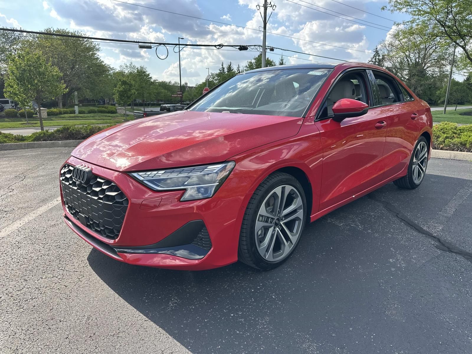 Progressive Red Metallic 2026 Audi A3 quattro Premium Plus 40 TFSI Sedan All-Wheel Drive 7-Speed Automatic