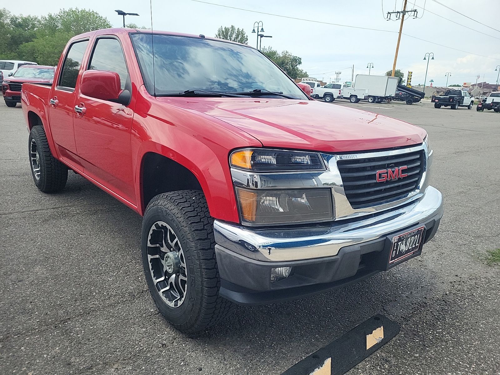 Fire Red 2011 GMC Canyon Pickup Truck Four-Wheel Drive 4-Speed Automatic Overdrive