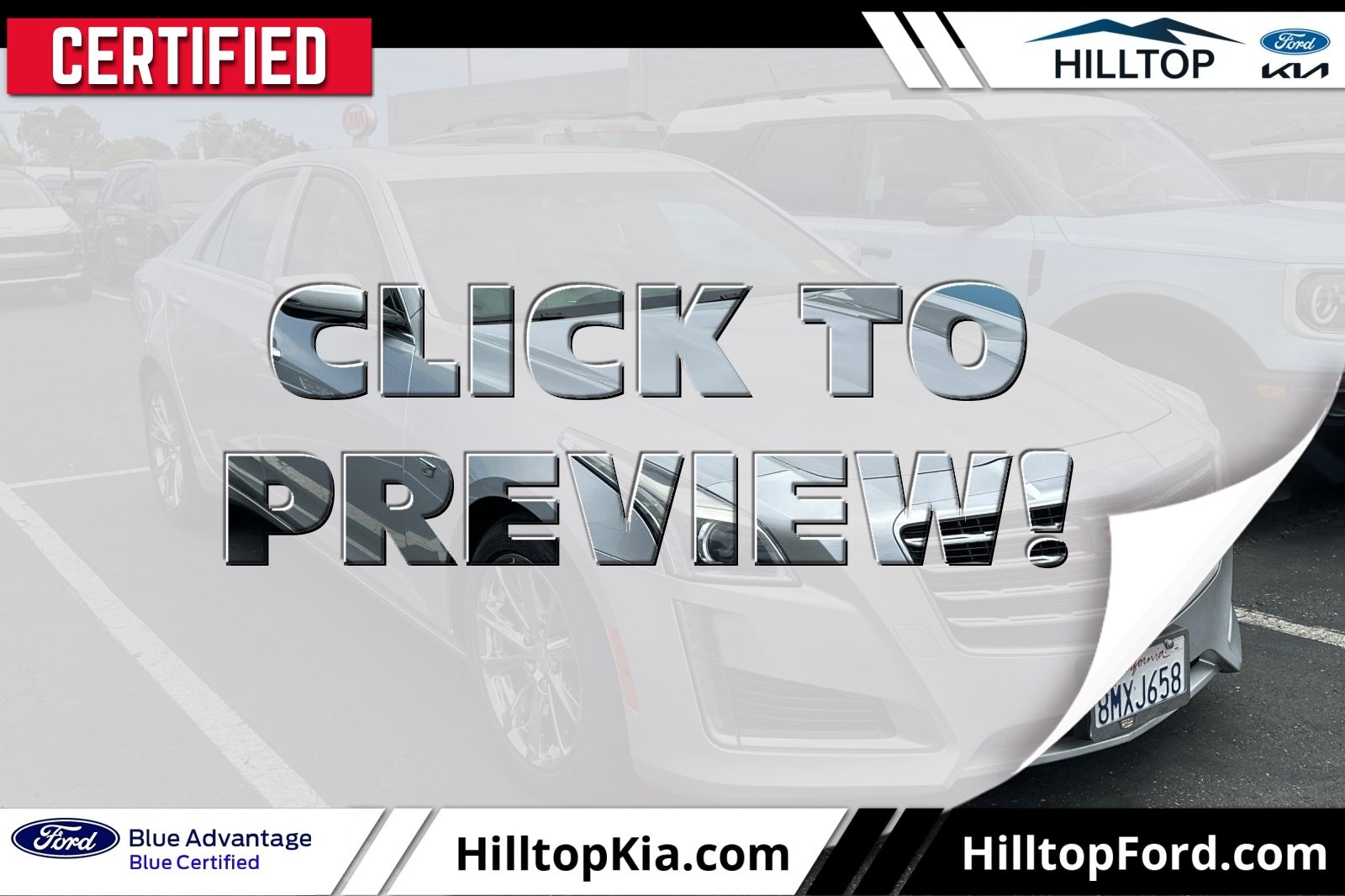 Radiant Silver Metallic 2019 Cadillac CTS 3.6L Luxury RWD Sedan Rear-Wheel Drive 8-Speed Automatic