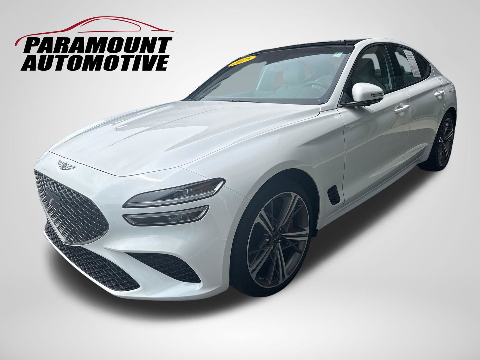White 2025 Genesis G70 Sedan Rear-Wheel Drive 8-Speed Automatic