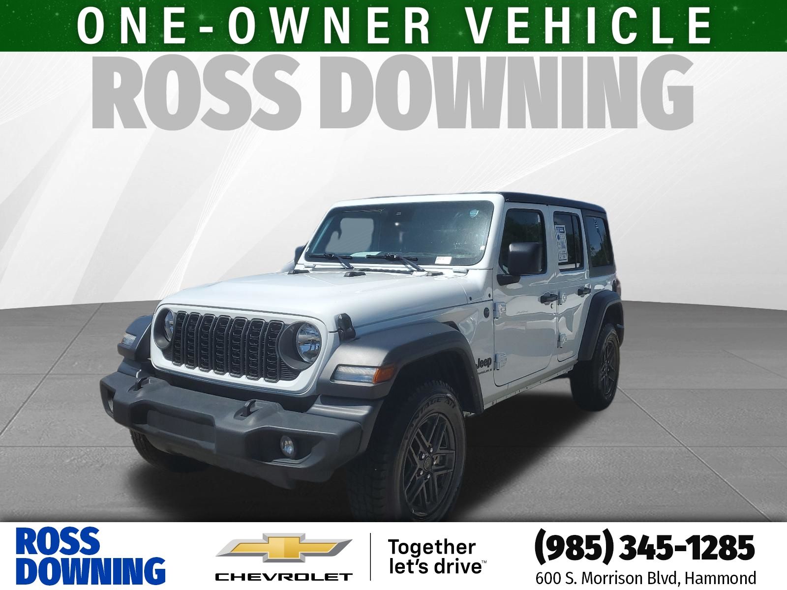 2025 Jeep Wrangler Sport S White at Ross Downing Buick GMC