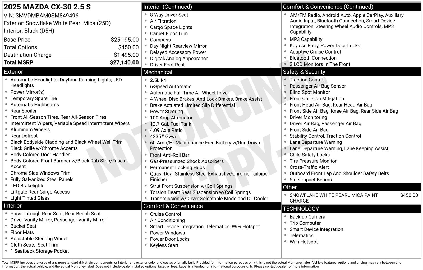 Used Car 2025 Mazda Cx-30  2.5 S For Sale Under $25,000 In Austin, Texas
