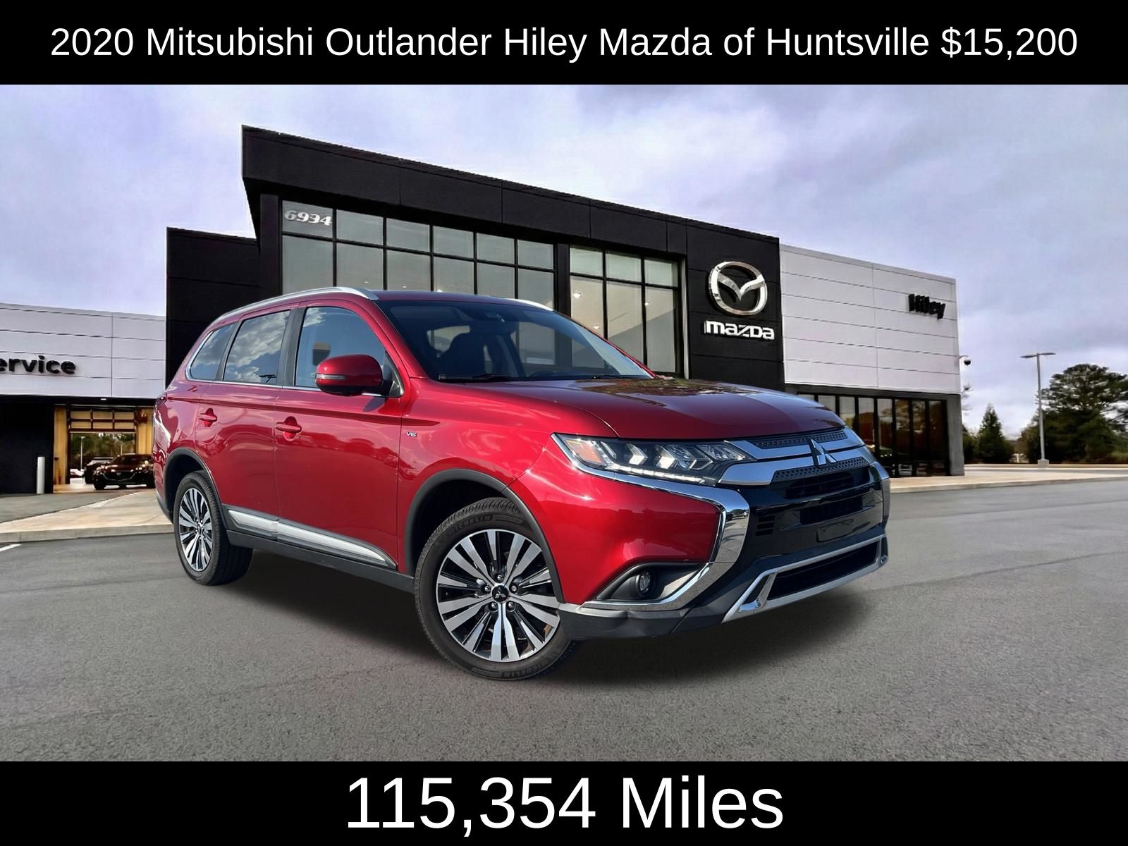 Red 2020 Mitsubishi Outlander SUV / Crossover All-Wheel Drive 6-Speed Automatic