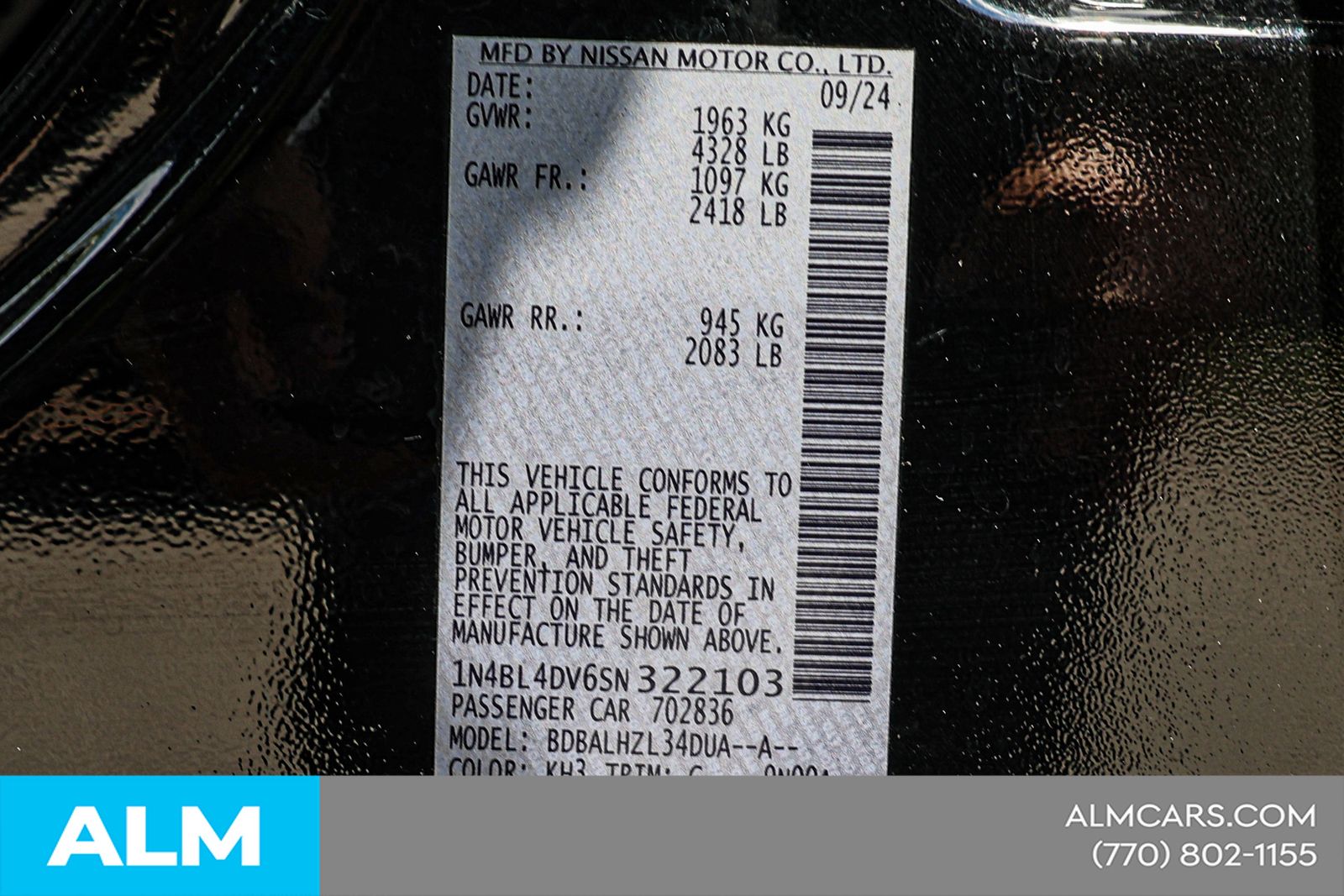 Used 2025 Black Nissan 2.5 SV image 46