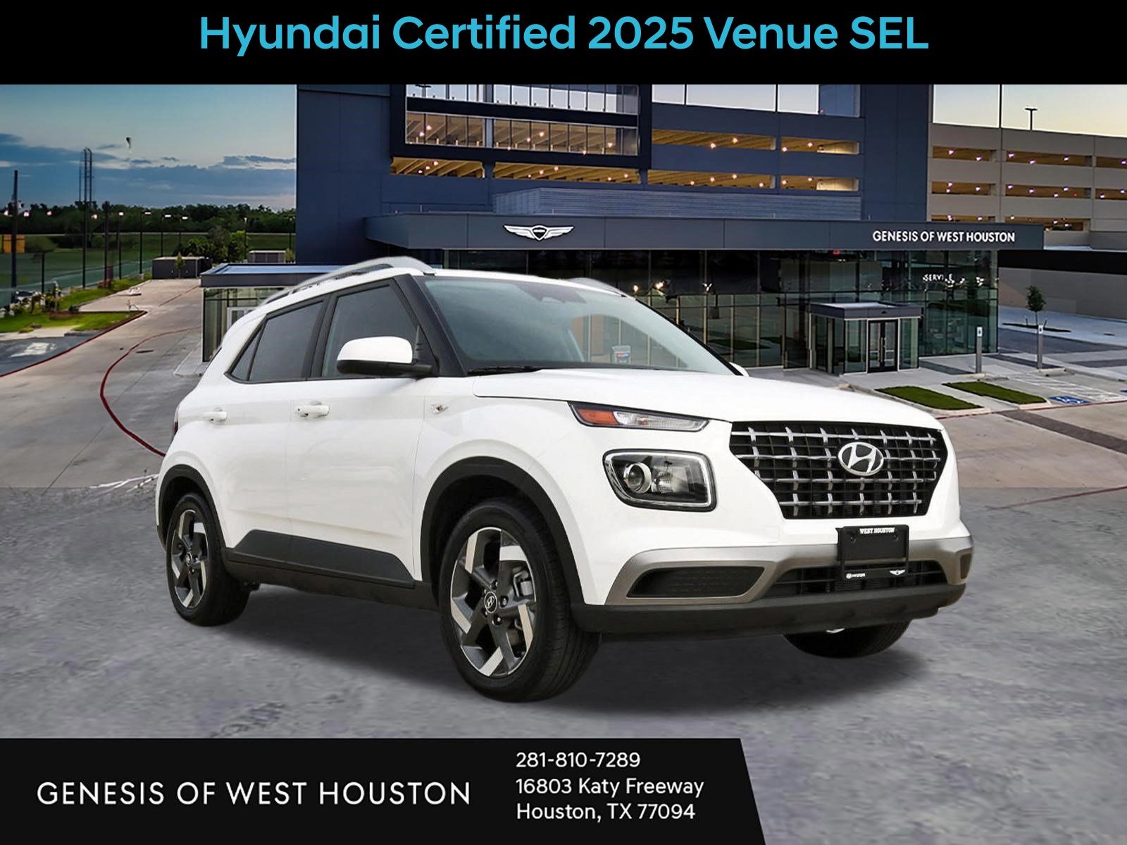 Lunar White 2025 Hyundai Venue SUV / Crossover Front-Wheel Drive Continuously Variable Transmission